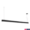 Kép 1/10 - 1 ágú függeszték, 2m, fekete, 4000K természetes fehér, 6600 lm, CRI 80, UGR 28, SLV Glenos 1001409