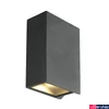 Kép 1/6 - Kültéri Fali lámpa, antracit, 3000K melegfehér, 520 lm, CRI 80, 110°, SLV Quad 2 XL 232445