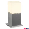Kép 1/4 - Kültéri Állólámpa, 30cm magas, rozsdamentes acél (inox), E27, SLV Square Pole 30 1000344