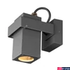 Kép 1/7 - Kültéri Fali lámpa, antracit, GU10, SLV Theo Bracket 1004653