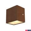 Kép 1/3 - Kültéri Fali lámpa, rozsda, 3000K melegfehér, 1120 lm, CRI 80, 105°, SLV Sitra Cube 1002034