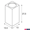 Kép 10/10 - Kültéri Fali lámpa, lefelé és felfelé világít, antracit, 3000K melegfehér, 4000 lm, CRI 80, 24°, SLV Big Theo 234505