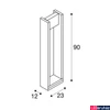 Kép 11/12 - Kültéri Állólámpa, antracit, 3000K melegfehér, 1550 lm, CRI 90, 100°, SLV Quad Pole 1003001
