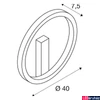 Kép 15/16 - Fali lámpa, 40cm átmérő, fekete, 3000K/4000K CCT kapcsolóval, 720 lm, CRI 80, SLV One 40 1002915