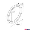 Kép 16/16 - Fali lámpa, 40cm átmérő, fekete, 3000K/4000K CCT kapcsolóval, 720 lm, CRI 80, SLV One 40 1002915