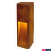 Kép 2/6 - Kültéri Állólámpa, 50cm magas, rozsda, E27, SLV Rusty Slot 229410
