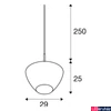 Kép 20/20 - 1 ágú függeszték, 29cm átmérő, króm, E27, SLV Pantilo Convex 1003443