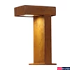Kép 3/7 - Kültéri Állólámpa, 40cm magas, rozsda, GX53, SLV Rusty Pathlight 230090