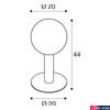 Kép 3/3 - Kültéri Állólámpa, 44cm magas, antracit, E27, SLV Gloo Pure 1002000
