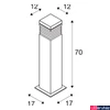 Kép 3/3 - Kültéri Állólámpa, 70cm magas, szürke, E27, SLV Arrock Granite 231411
