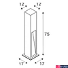 Kép 3/3 - Kültéri Állólámpa, 75cm magas, szürke, 3000K melegfehér, 330 lm, CRI 80, SLV Arrock Stone 231371