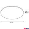 Kép 3/3 - Mennyezeti lámpa, 60cm átmérő, szürke, 4000K természetes fehér, 3350 lm, CRI 80, 110°, UGR 22, SLV Panel 1000786