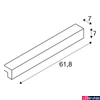 Kép 4/5 - Fali lámpa, 60cm széles, ezüst, 3000K melegfehér, 820 lm, CRI 80, 120°, SLV L-Line 1001300