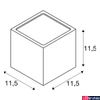Kép 4/4 - Kültéri Fali lámpa, fehér, GX53, SLV Sitra Cube 232531