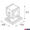 Kép 5/6 - Kültéri Állólámpa, antracit, GU10, SLV Cubix 132835