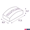 Kép 5/5 - Kültéri Fali/mennyezeti lámpa, fehér, 3000K melegfehér, 60 lm, CRI 80, SLV Out Beam Frame 1003519