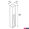 Kép 6/6 - Kültéri Állólámpa, 80cm magas, rozsda, E27, SLV Rusty Slot 229411