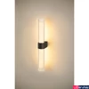 Kép 7/8 - Fali lámpa, fekete, 3000K melegfehér, beépített fényforrás, CRI 90, SLV LYGANT 1007618