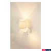 Kép 7/9 - Fali lámpa, olvasókar, polc, 2xUSB csatlakozó, bal, fehér, 3000K melegfehér, 120 lm, 110°, SLV Somnila Flex 1003459