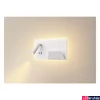 Kép 7/8 - Fali lámpa, olvasókar, polc, 2xUSB csatlakozó, jobb, fehér, 3000K melegfehér, 770 lm, CRI 90, 110°, SLV Somnila Spot 1003458