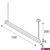 Kép 7/7 - Függeszték, 150cm széles, fekete, 3000K melegfehér, 3700 lm, CRI 80, 120°, UGR 28, SLV Q-Line 1001309