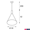 Kép 8/9 - 1 ágú függeszték, 28cm átmérő, arany, E27, SLV Phelia 1002950