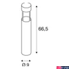 Kép 8/8 - Kültéri Állólámpa, 66,5cm magas, antracit, 3000K melegfehér, 200 lm, CRI 80, 68°, SLV Slots 65 231455