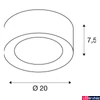Kép 8/8 - Mennyezeti lámpa, 25cm átmérő, fekete, 3000K/4000K CCT kapcsolóval, 1580 lm, CRI 80, 90°, SLV Fera 1002968