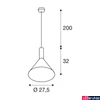 Kép 9/10 - 1 ágú függeszték, 27,5cm átmérő, arany, E27, SLV Phelia 1002949