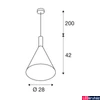 Kép 9/9 - 1 ágú függeszték, 28cm átmérő, arany, E27, SLV Phelia 1002950