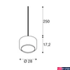 Kép 9/9 - 1 ágú függeszték, 28cm átmérő, réz, E27, SLV Pantilo 28 1003007
