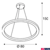 Kép 9/10 - 1 ágú függeszték, 80cm átmérő, fehér, 3000K/4000K CCT kapcsolóval, 2000 lm, CRI 80, SLV One 80 1002912