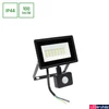 Kép 1/7 - Kültéri Reflektor, mozgásérzékelős, fekete, 4000K melegfehér, beépített LED, 2000 lm, CRI >70, 100°, SPECTRUM LED SLI029049NW_CZUJNIK_PW