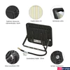 Kép 3/5 - Kültéri Reflektor, fekete, 6000K melegfehér, beépített LED, 2700/2770 lm, CRI 80, 100°, SPECTRUM LED SLI029039CW
