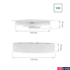 Kép 4/7 - LED panel, fehér, 3000K melegfehér, beépített LED, 1200 lm, CRI >80, 110°, SPECTRUM LED SLI037028WW_PW