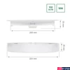 Kép 5/7 - LED panel, fehér, 3000K melegfehér, beépített LED, 1750 lm, CRI >80, 110°, SPECTRUM LED SLI037029WW_PW