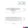 Kép 5/8 - LED panel, fehér, 4000K melegfehér, beépített LED, 1200 lm, CRI >80, 110°, SPECTRUM LED SLI037028NW