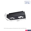 Kép 6/6 - Mennyezeti lámpa, fekete, GU10, SPECTRUM LED SLIP005050