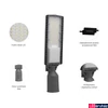 Kép 7/8 - Kültéri Utcai lámpa, szürke, 4000K melegfehér, beépített LED, 7200 lm, CRI 70, 130/80°, SPECTRUM LED SLI027014NW_PW