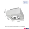 Kép 7/7 - Mennyezeti lámpa, fehér, GU10, SPECTRUM LED SLIP005047