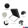 Kép 6/7 - Kültéri Reflektor, fekete, 4000K melegfehér, beépített LED, 9000 lm, CRI >70, 100°, SPECTRUM LED SLI029046NW_PW