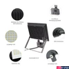 Kép 6/7 - Kültéri Reflektor, mozgásérzékelős, fekete, 4000K melegfehér, beépített LED, 4500 lm, CRI >70, 100°, SPECTRUM LED SLI029051NW_CZUJNIK_PW
