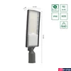 Kép 8/8 - Kültéri Utcai lámpa, szürke, 4000K melegfehér, beépített LED, 14000 lm, CRI 70, 130/80°, SPECTRUM LED SLI027015NW_PW