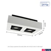 Kép 8/8 - Mennyezeti lámpa, fehér, GU10, SPECTRUM LED SLIP005046