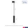 Kép 8/9 - Sínre szerelhető lámpa, fekete, GU10, SPECTRUM LED SLIP003017