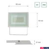 Kép 7/7 - Kültéri Reflektor, fehér, 3000K melegfehér, beépített LED, 2700 lm, CRI >70, 100°, SPECTRUM LED SLI029054WW_PW