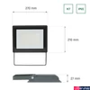 Kép 7/7 - Kültéri Reflektor, fekete, 4000K melegfehér, beépített LED, 9000 lm, CRI >70, 100°, SPECTRUM LED SLI029046NW_PW