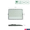 Kép 7/7 - Kültéri Reflektor, szürke, 6000K melegfehér, beépített LED, 18000 lm, CRI >80, 85°, SPECTRUM LED SLI029057CW_PW