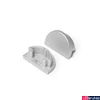 Kép 1/3 - Topmet Arc12 LED profil végzáró D előlaphoz, ezüst - B2980040 - párban