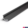 Kép 1/9 - Topmet Corner10 alumínium LED sarok profil, fekete (előlap: B, C) - 83050021 - szálban
